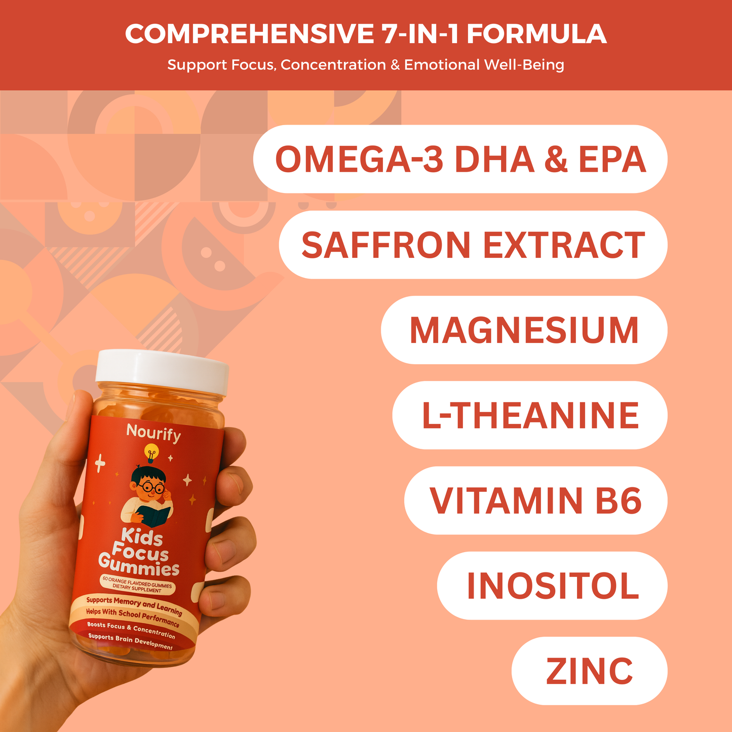 Nourify - Kids Focus Gummies