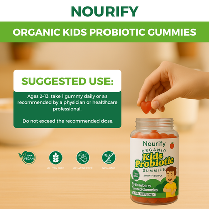 Nourify - Organic Kids Probiotic Gummies