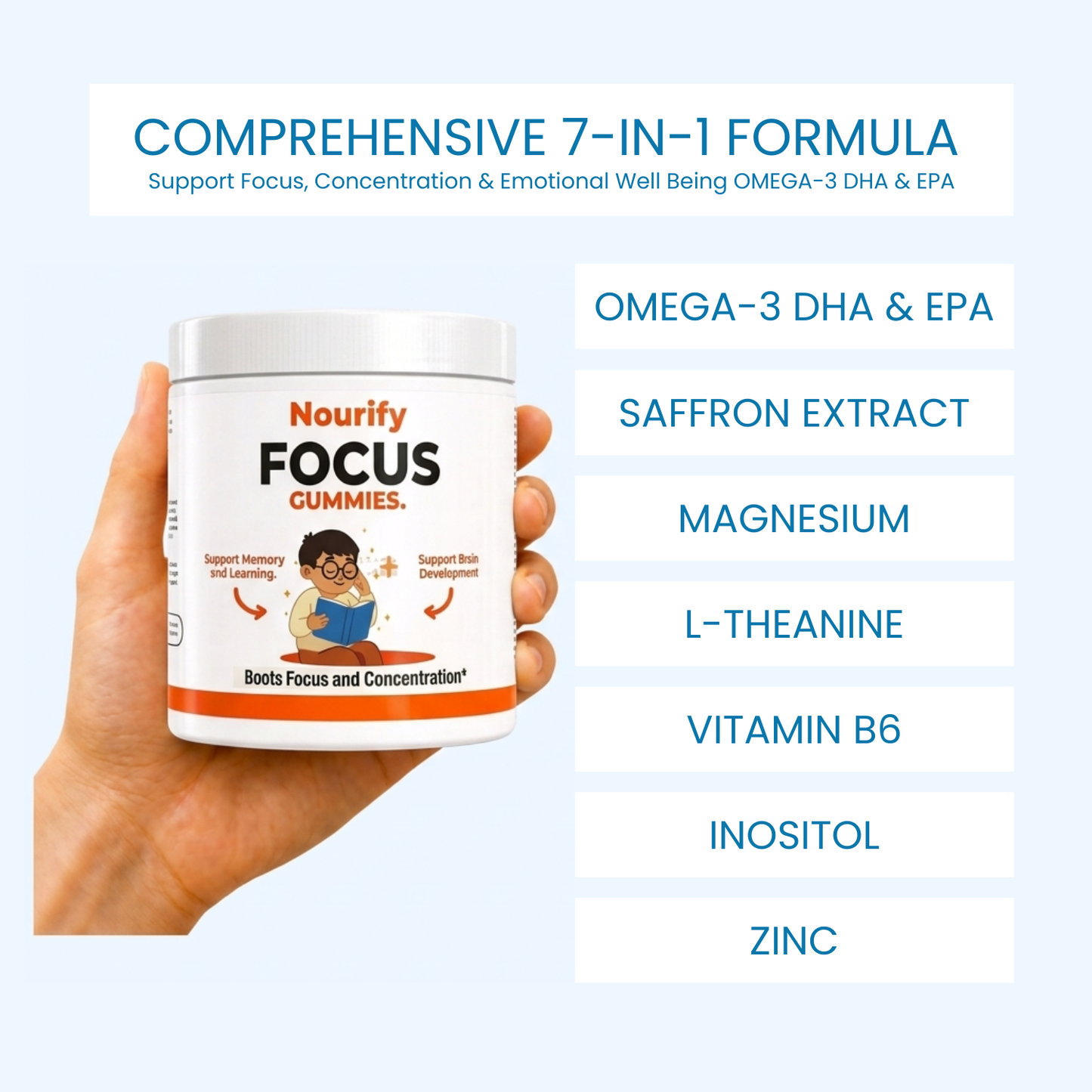 Nourify - Focus Gummies